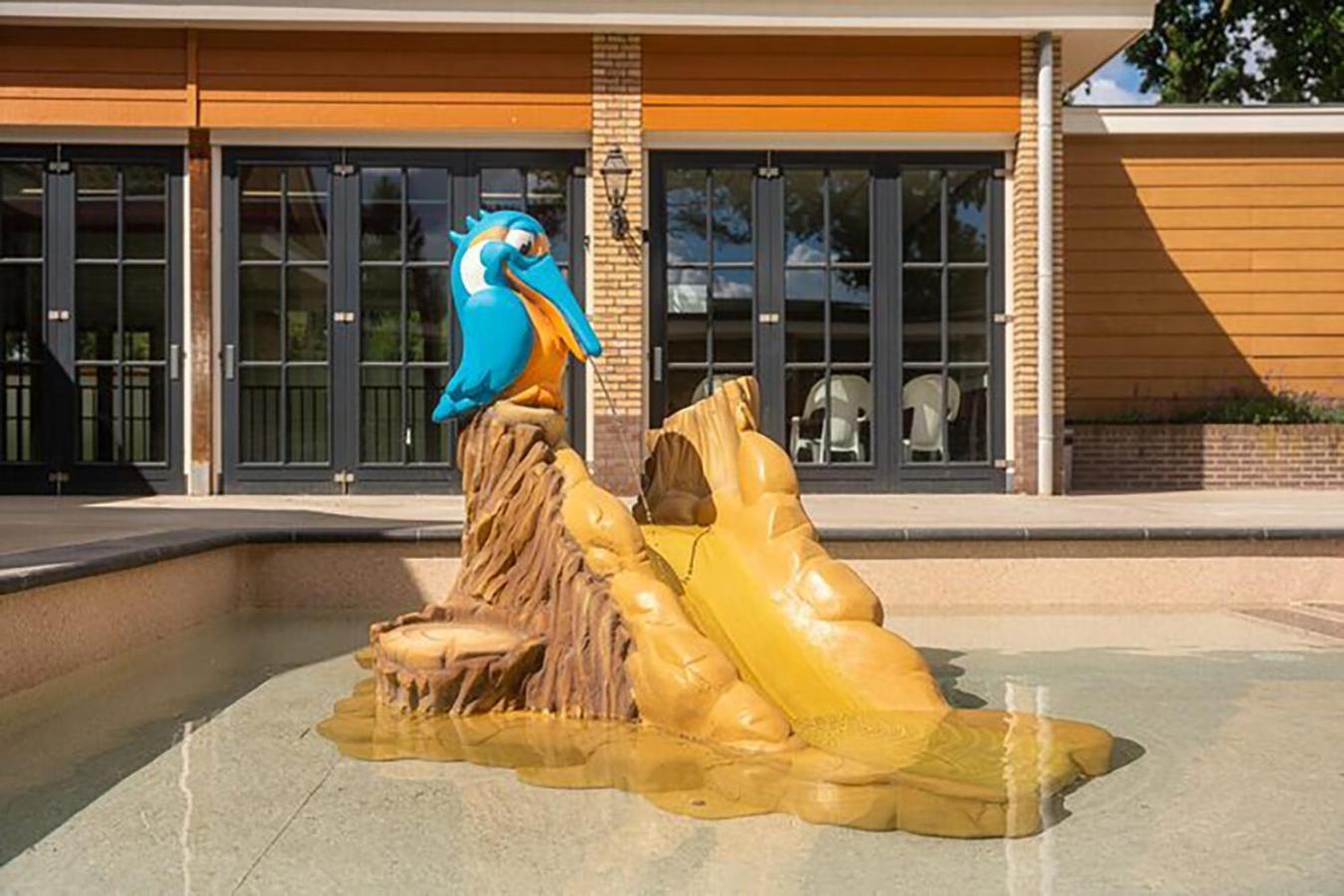 フォールトハイゼンRuim En Luxe Chalet Privetuin - Park 'De Ijsvogel'アパートメント エクステリア 写真